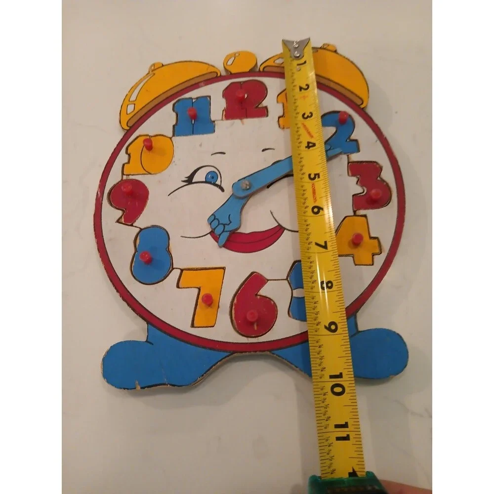 Really Cool Vintage Clock Wooden Puzzle Clock Telling Time Clock Hands Move